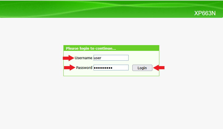 Login XP663N